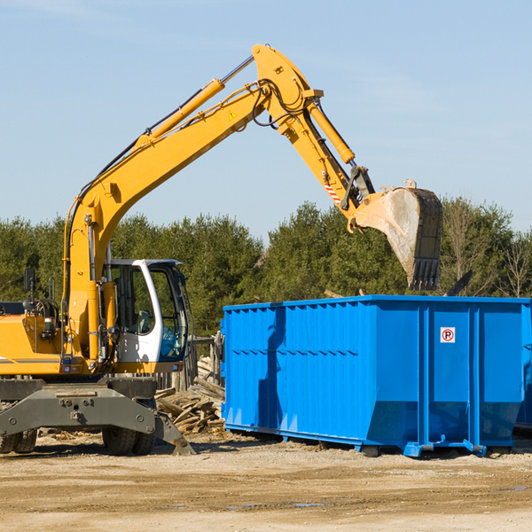 what size residential dumpster rentals are available in South Rockwood